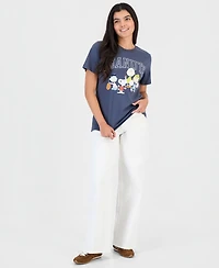 Grayson Threads, The Label Juniors' Peanuts Graphic Print Crewneck T-Shirt