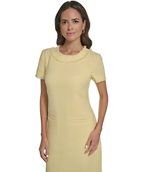 Eliza J Women's Jewel Neck A-Line Shift Dress