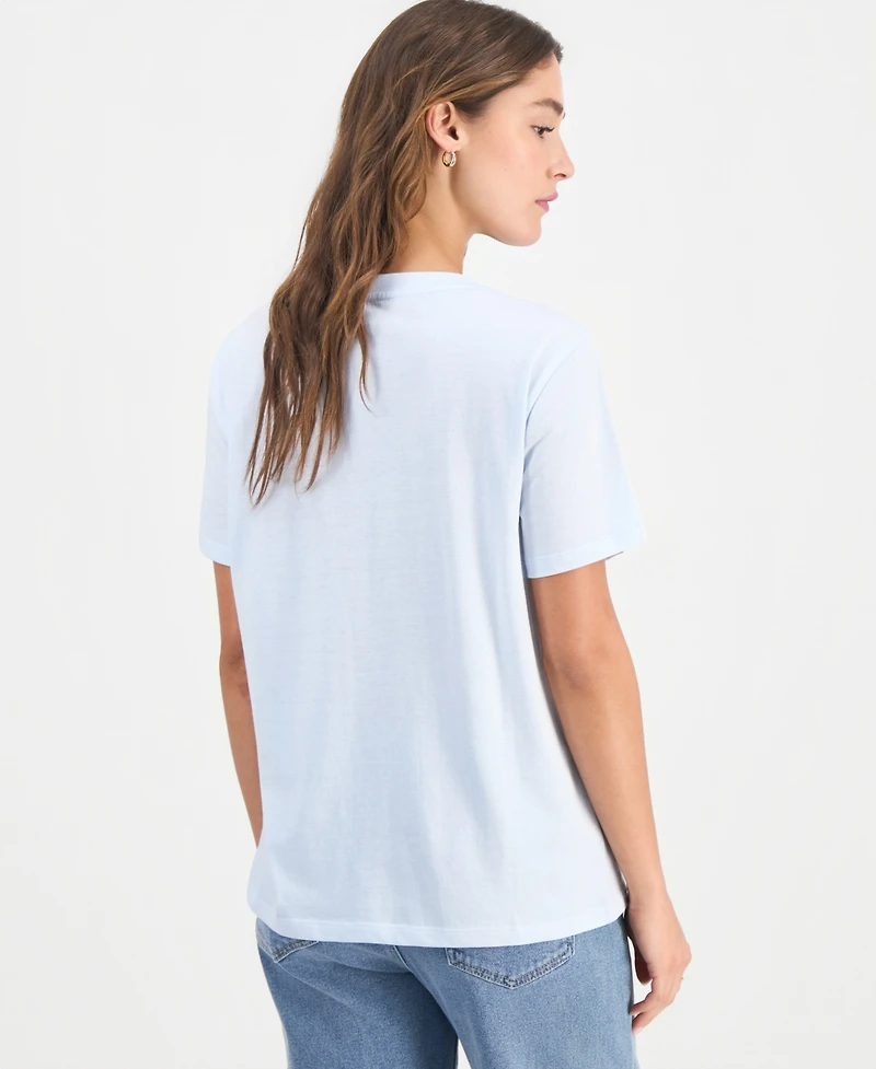 Grayson Threads, The Label Juniors' Nyc Apple Graphic Print Crewneck T-Shirt