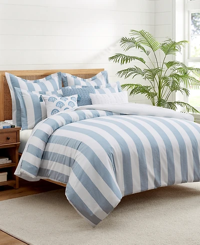 Levtex Home Cabana Woven Stripe Reversible 3-Pc. Duvet Cover Set, Queen