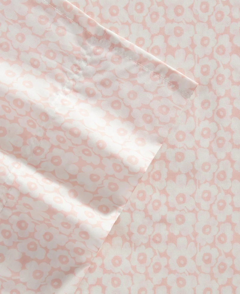 Marimekko Pikkuinen Unikko 200-Thread Count Cotton Percale 4-Pc. Sheet Set