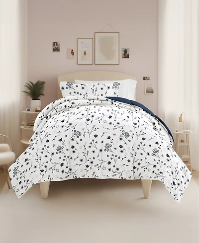 ienjoy Home Patterned Dorm 8-Piece Comforter Set, Twin Xl
