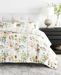 ienjoy Home Bedding Bundle Patterned 7-Piece Comforter Set, California King