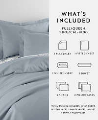 ienjoy Home Bedding Bundle 8-Piece Comforter with Duvet Cover Set