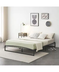 Gaomon Low Bed Frame Size 10 Inch Heavy Duty Metal Platform Bed Frame Low Profile Mattress Foundation No Box Spring Needed Noise Free