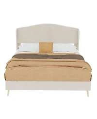 Streamdale Furniture Velvet Upholstered Bed - Full Size, Luxury & Comfort