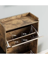 gaomon Entryway Shoe Cabinet with Bench