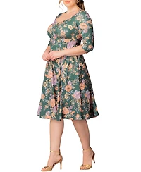 Kiyonna Plus Royal Sweetheart Cocktail Dress