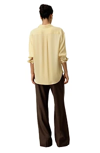 Lilysilk Women's Stretch Double Georgette Oversized Shirt