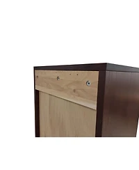 Palace Imports Premium 100% Solid European Oak Hardwood Bathroom Storage Cabinet with Shaker Doors – 16" Wide, 71.5" Tall