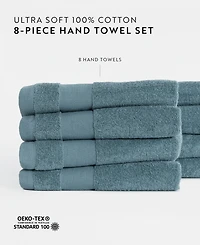 ienjoy Home 8-Pc. Cotton Hand Towel Set, 16" x 28"