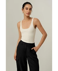 Lilysilk Women's Milano Knit Silk Viscose Tank Top