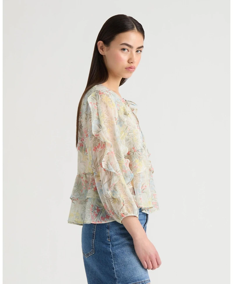 Nvlt Women's Top with Ruffle Detail