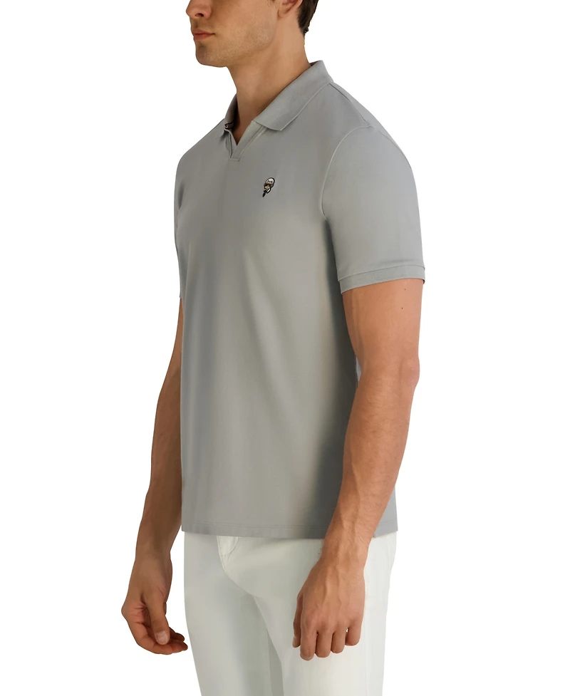 Karl Lagerfeld Paris Men's Regular-Fit Head Pique Polo Shirt