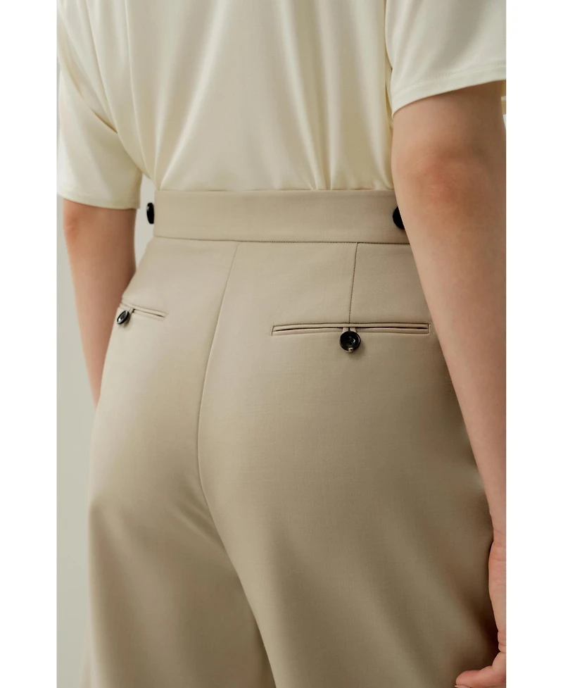 Lilysilk Women's Wool-Silk Bermuda