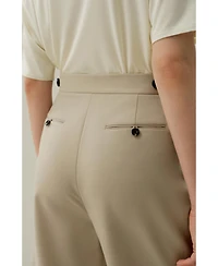 Lilysilk Women's Wool-Silk Bermuda