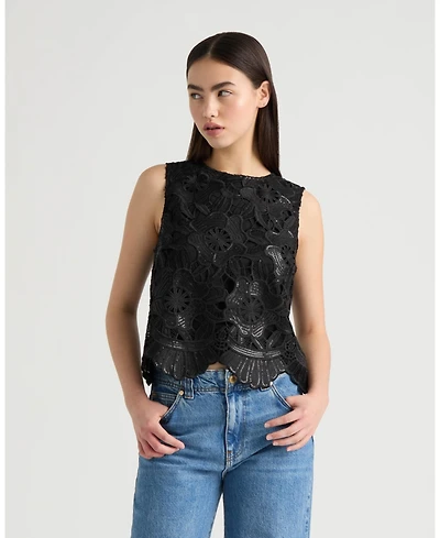 Nvlt Women's Sleeveless Lace Top