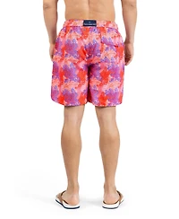 TailorByrd Men's Leaves Printed Swim Shorts