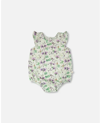Deux par Baby Girls Jersey Romper Printed Flowers