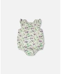 Deux par Baby Girls Jersey Romper Printed Flowers
