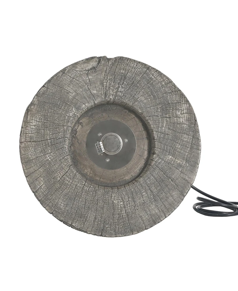 Streamdale Furniture Patio Propane Fire Pit, 30, 000BTU, Light Grey (Tank Cover Not Provided)