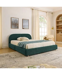 Streamdale Furniture Queen Size Upholstered Bed Frame