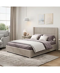 Streamdale Furniture Solid Wood Platform Bed Frame, No Box Spring Needed