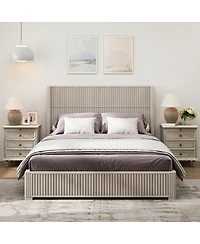 Streamdale Furniture Solid Wood Platform Bed Frame, No Box Spring Needed