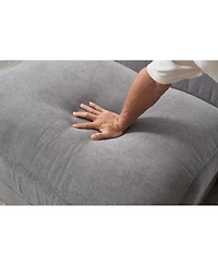 Streamdale Furniture Corduroy Deep Seat Sectional Sofa Couch with Ottomans - (4-Seat, 2-Ottoman)