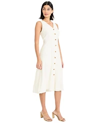 Maggy London Women's Sleeveless Flare Shirt Dress