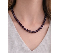 Macy's Amethyst (8mm) Necklace in Sterling Silver