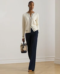 Lauren Ralph Women's Crewneck Cardigan Sweater