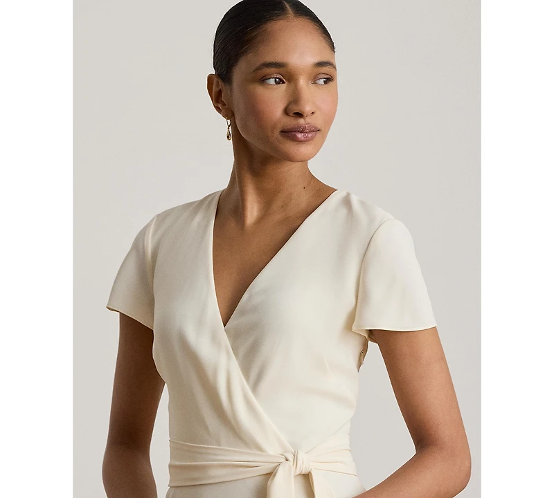 Lauren Ralph Women's V-Neck A-Line Dress