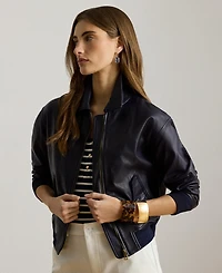 Lauren Ralph Women's Spread Collar Long-Sleeve Jacket