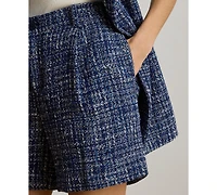 Lauren Ralph Women's Pleated Shorts