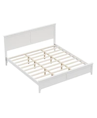 Streamdale Elegant Pine Wood and Mdf King Size Platform Bed