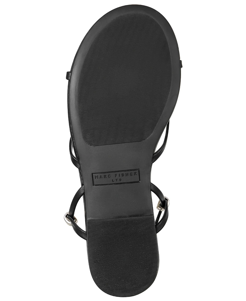 Marc Fisher Ltd Women's Este Leather Strappy Tie-Up Sandals
