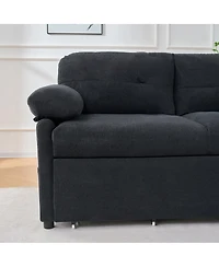 Streamdale Furniture Convertible Pull Out Sofa Bed Queen Size, 3-in-1 Sleeper Couch with Storage