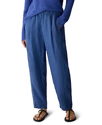 Eileen Fisher Women's High-Waisted Pull-On Ankle Pants, Regular & Plus