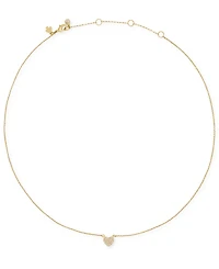kate spade new york Cubic Zirconia Pave Heart Pendant Necklace