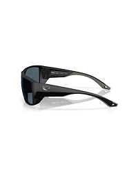 Costa Del Mar Men's Rectangle Finlet Polarized Sunglasses, 6S9118