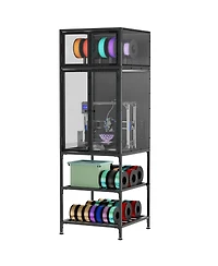 Streamdale Furniture 3D Printer Cabinet with Filament Storage Rack & Noise-Reducing Design