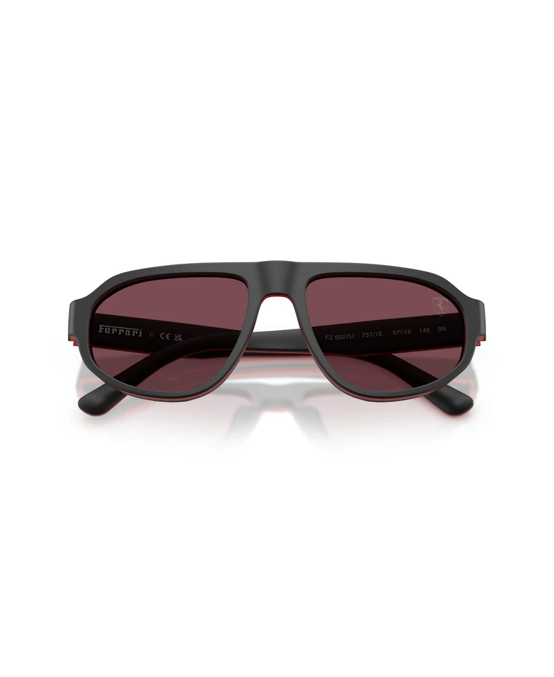 Scuderia Ferrari Men's Geometric Sunglasses, FZ6027U