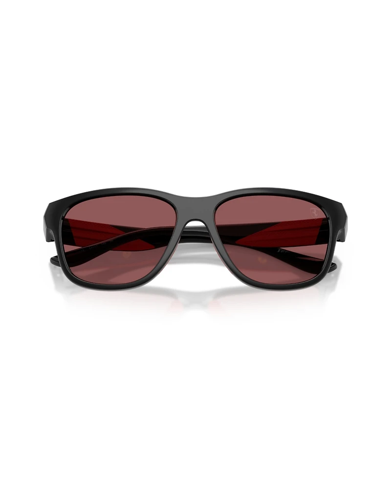 Scuderia Ferrari Men's Rectangle Sunglasses, FZ6028U