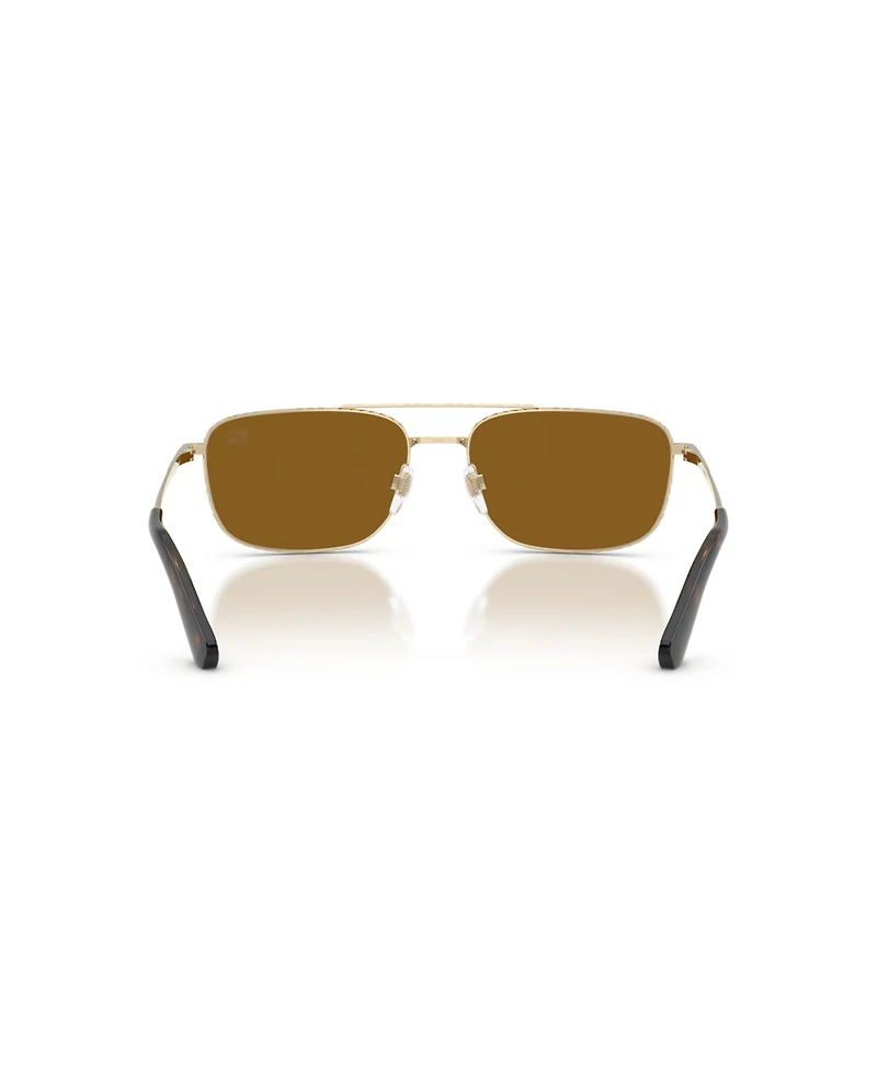 Burberry Men's Pilot Polarized Sunglasses, BE3170