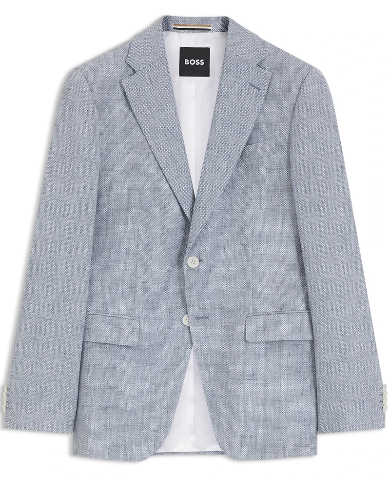 Boss by Hugo Men's Pepita Houndstooth Pattern Slim-Fit Blazer