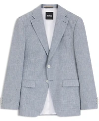 Boss by Hugo Men's Pepita Houndstooth Pattern Slim-Fit Blazer