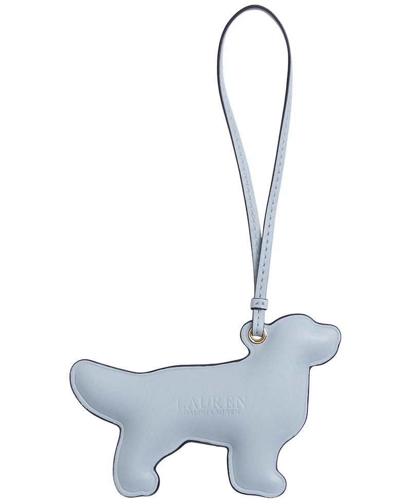 Lauren Ralph Lauren Embroidered Golden Retriever Leather Bag Charm