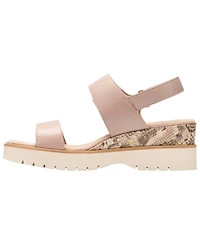 Clarks Women's Diaz Rose Wedge Round Toe Sandals