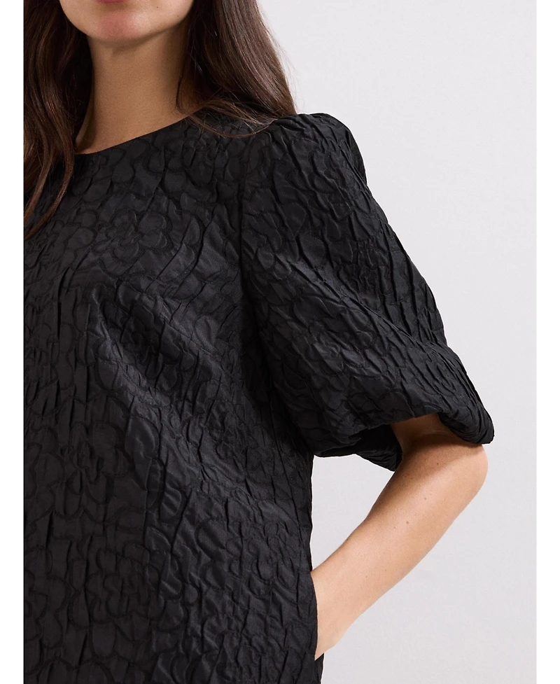 Phase Eight Women's Jacquard Round Neck Mini Dress